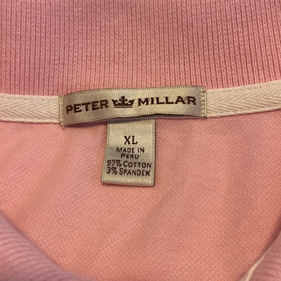 Peter Millar short sleeve pink shirt  size XXL - Picture 2 of 6